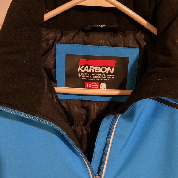 GIRLS KARBON MAGIC YOUTH WARM WINTER JACKET BLUE SIZE 12 NWT - Picture 5 of 5